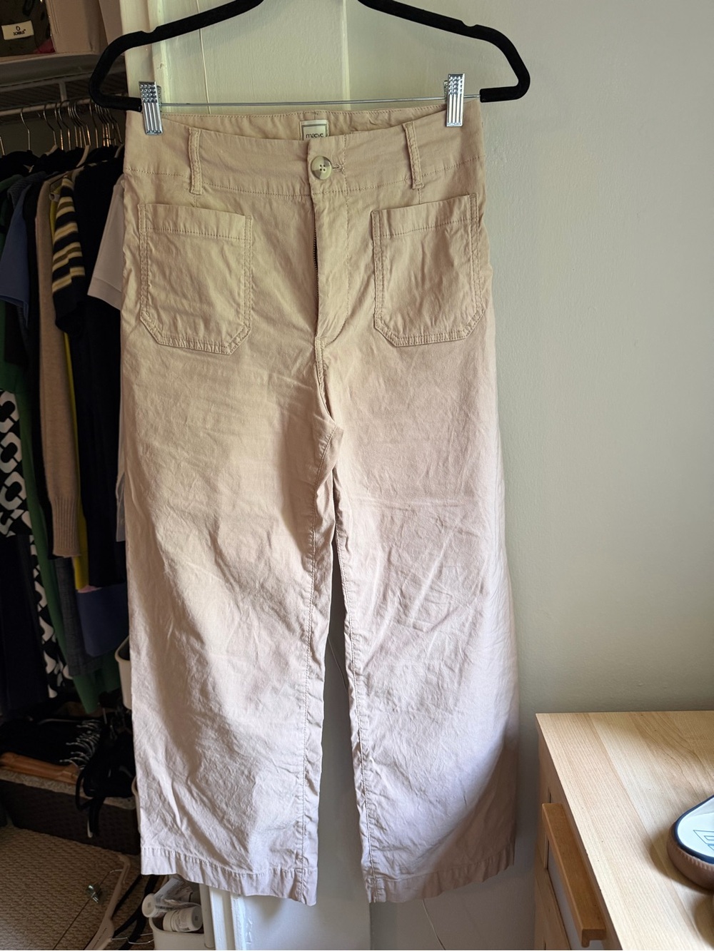 Anthropologie! Worn Once! The Colette Full-Length Wide-Leg by Maeve Size 28P